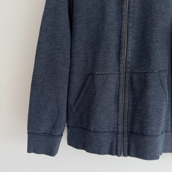 Polo Ralph Lauren Hoodie Men XXL Blue Heather Full Zip Sweatshirt Vintage Heavy - Picture 6 of 10